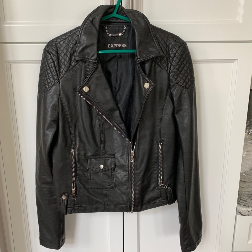 Express Black Leather Jacket. Excellent condition!